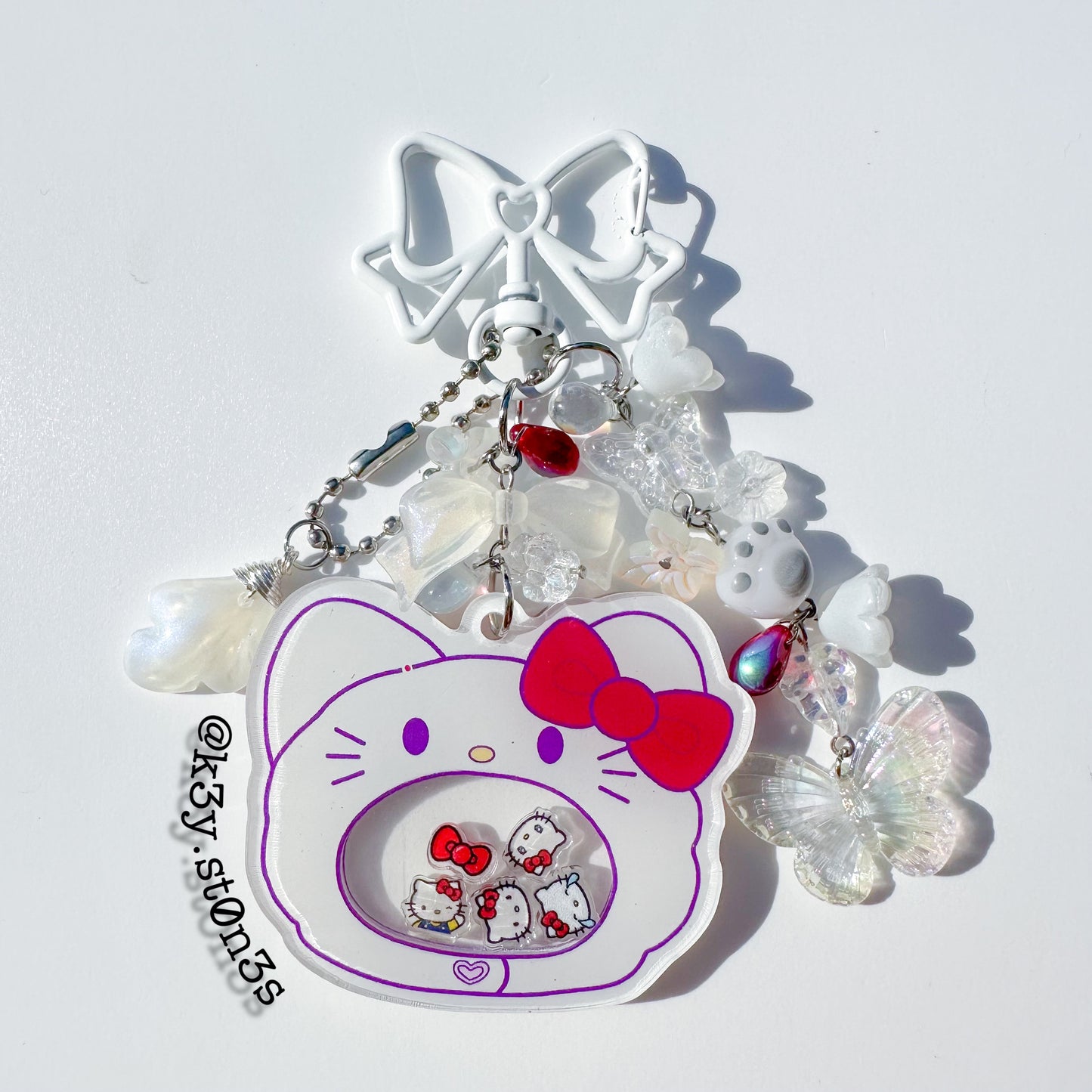 Shaker Hello Kitty Keychain